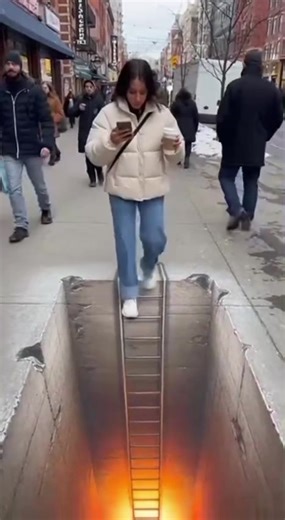 Street Art Optical Illusion Prank