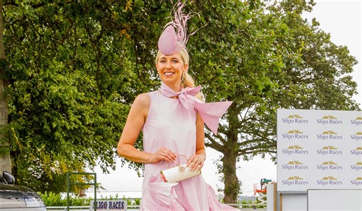 Best dressed at Sligo Races is high end in pink with a touch of Dunnes