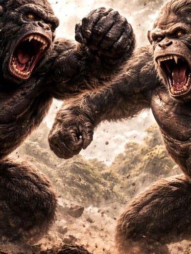 Gorilla vs Hybrid Gorilla Chimpanzee Showdown