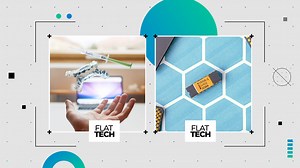 Flat Technology Slideshow 4K | After Effects