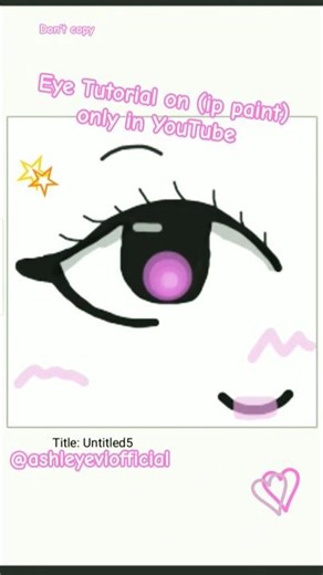 eye tutorial on (ip paint) only in YouTube#Do not copy#sorry it's very fast😞#sub if you like it😁