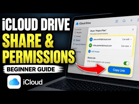 How to connect iCloud Drive to secure file sharing and permissions - Beginner Guide