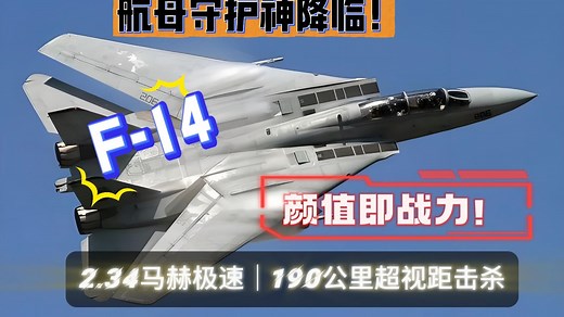 F-14雄猫：冷战美学巅峰or技术过时产物？硬核解析三代机之王！