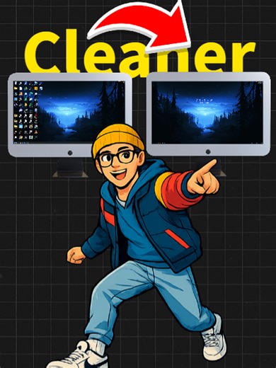 4 tips to make your desktop cleaner! #fyp #english #gaming #tip #setting #clean #desktops #gamingpc