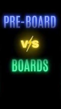 Pre-Boards vs Boards 🤔 | CBSE Board Exams 2026 | Best Strategy for Board Exams 2026 Class 12