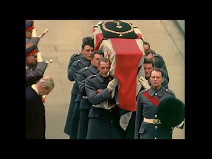 Stunning restored and colorized footage of the Funeral of Sir Winston Churchill on 30 January 1965
