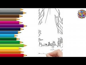 How to Draw a Cute Sea Turtle in an Underwater World | Easy Step-by-Step Art Tutorial 🐢#kids