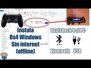 "DS4 windows" instalación sin internet |Juega con mandos de PS4 en Windows por bluetooth y USB