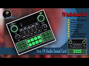 New V9 Audio Sound Card / Review and Setup