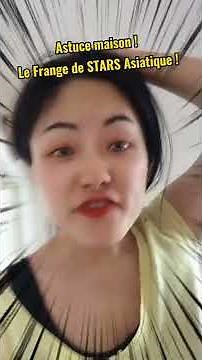 3 étapes Comment avoir une Frange jolie comme le STARS Asiatique / Astuce maison #Shorts