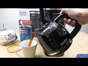 Black + Decker 12 Cup Programmable Coffeemaker Demo