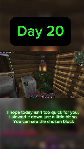 Breaking ONE Block Per Day in Better Minecraft Hardcore - Day 20 #minecraftchallenge