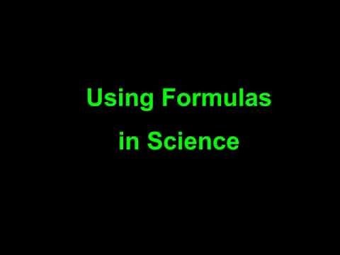 Using Formulas in Science