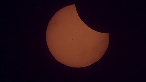 International Space Station's eclipse photobomb