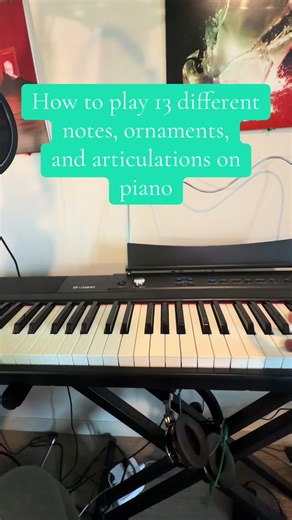 Cómo tocar 13 notas y articulaciones en piano