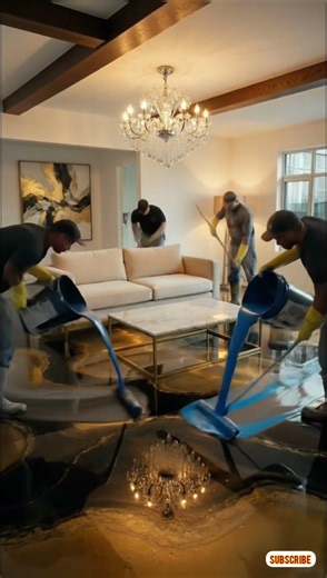 Amazing Epoxy Floor Transformation in Living Room | Before to Luxury Finish #epoxyflooring