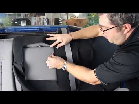 How to install seat covers to a rear bench seat