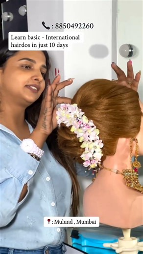 srishti's salon academy hairstyle #salonreels #youtubeshorts #hairstyle