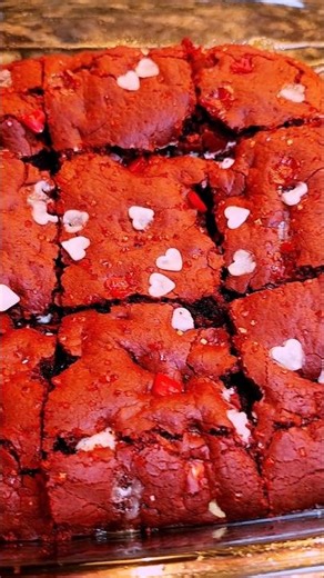 Easy Red Velvet Cake Mix Brownies