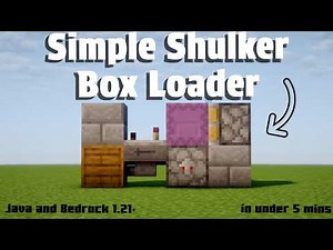 Minecraft 1.21 Shulker Box Loader Tutorial | Easy & Simple