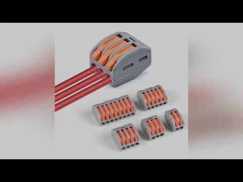 30/100pcs Wire Connector Electric Strip Connectors Mini Cage Spring Universal Compact Quick Wiring C