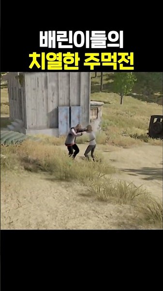 A fierce fistfight between noobs