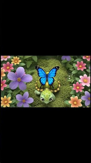 Cute little turtle🐢 #cartoon #3danimation #kidsanimation #asmr #funny