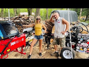 Making Firewood Like You've NEVER Seen - Tag Team Firewood Production Line