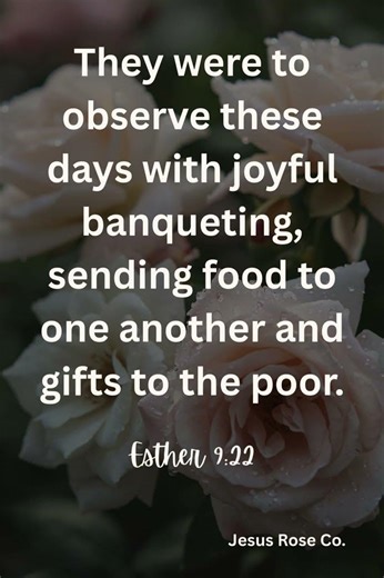 Catholic Bible Study | Esther 9:22 | Jesus Rose Co. ✝️