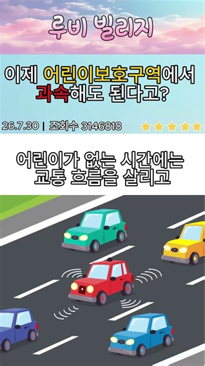 어린이보호구역 신호위반 / 어린이 참교육