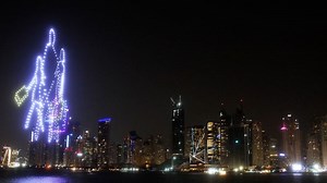 Drones are lighting up the sky in Dubai