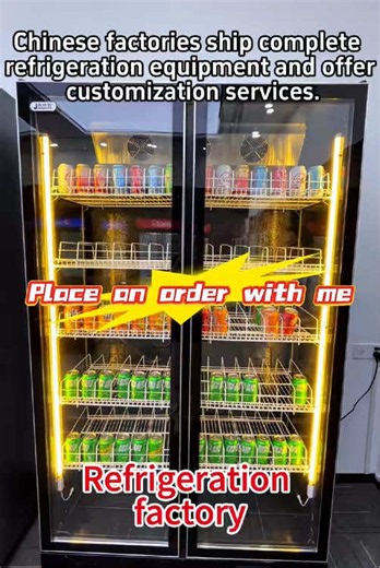 This glass-door display fridge is so cool! Combines refrigeration with display functionality. Business owners are welcome to enquire.#kitchenequipment #Glassdoordisplayfridge #freezer #factory #chinesefactory
