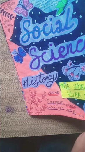 🥰Social Science project work sub 𝗪𝗼𝗿𝗹𝗱 𝗪𝗮𝗿 𝗜𝗜 please subscribe to our channel #viral #project