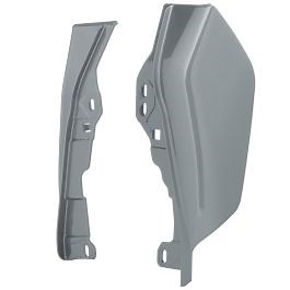 Gunship Gray Mid-Frame Air Deflectors for Harley® Touring '09-'25