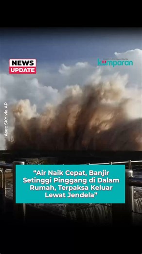 kumparan on Instagram: "Badai Chandra menerjang sejumlah wilayah di Inggris dan Irlandia, memicu banjir besar yang merendam rumah, kendaraan, serta infrastruktur, dan memaksa warga mengungsi. Di kota pesisir Dawlish, Inggris, gelombang besar menghantam garis pantai dan menarik perhatian warga yang menyaksikan langsung ombak menerjang daratan. Dampak terparah terjadi di wilayah Devon, khususnya di sekitar kota Axminster, setelah Sungai Axe meluap. Rekaman udara memperlihatkan jalanan, rumah, dan 