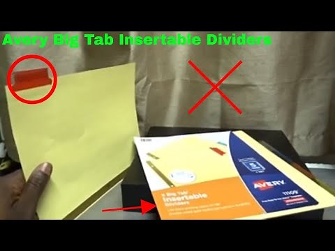 ✅ How To Use Avery Big Tab Insertable Dividers Review