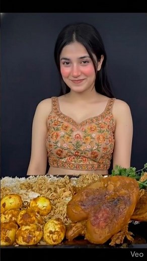 Super Satisfying ASMR Eating Chicken Biryani and Eggs 🍗🥚 Relaxing & Crunchy #asmreating #mukbang