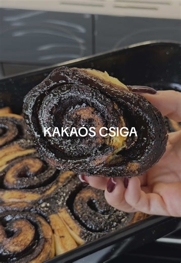 Házi kakaós csiga🍫🤎 Hozzávalók: Tészta: - 50dkg liszt - 1 csomag instant élesztő/25g friss élesztő (ha friss élesztőt használtok, azt a cukros tejben futtassátok fel) - 3 ek. cukor - 1 egész tojás 1 tojássárgája - 250ml tej - 100g vaj - 1 csipet só Töltelék: - 150g olvasztott vaj - 5 evőkanál holland kakaópor - kb 100g cukor (ízlés szerint) A töltelék hozzávalóit összekeverjük, és figyeljünk arra, hogy ne legyen túl híg! Ha túl híg, tegyük be a hűtőbe pár órára, hogy kicsit megdermedjen. Tetej
