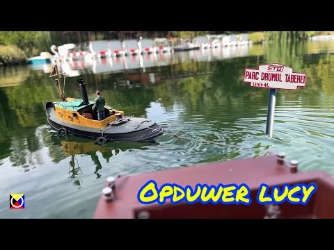 Rc tugboat (opduwer) Lucy scale 1/33 slow motion