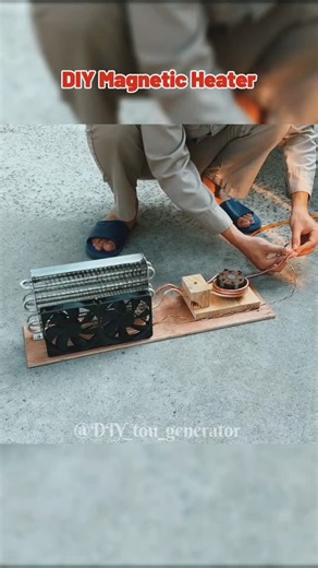 DIY_tou_generator on Instagram: "DIY Magnetic Heater ⚙️🔧💡 #dıy #generator #free"