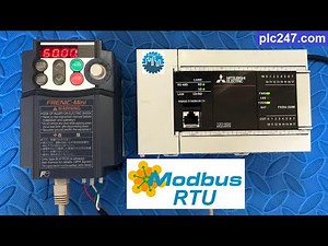 Mitsubishi FX5U "Modbus RTU" FUJI Frenic Tutorial