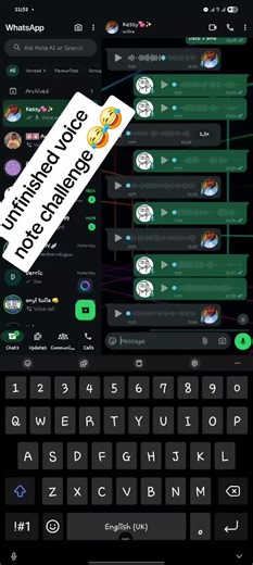 unfinished voice note challenge