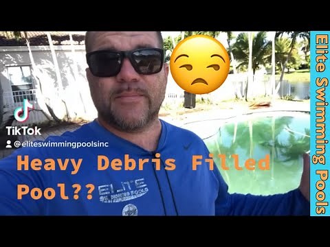 How To Clean Up A Severe Debris Filled Pool | Heavy Duty Pool Cleaning