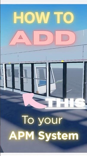 Platform Doors tutorial on Roblox APM System! #RobloxAutomaticRailway #APM100