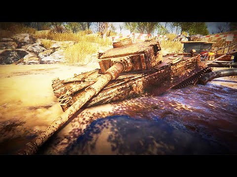 I Found A HUGE WWII TANK in MUD & Test Drive Restoration Rebuild | Tank Mechanic Simulator