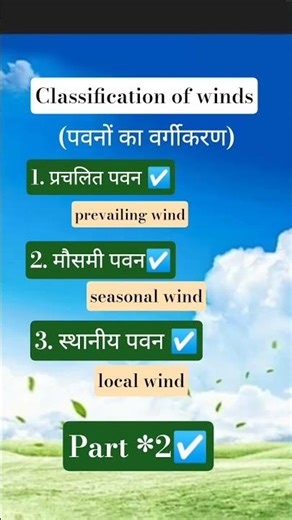 classification of winds ☑️