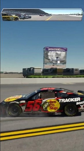 Nascar 25 Talladega 64 Across the line backwards