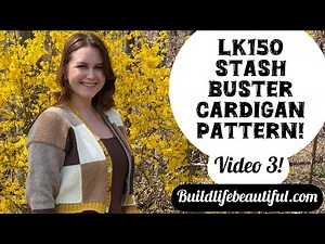 Lk150 Cardigan Pattern Part 3 Easy Stylish Stash Buster knitting machine Tutorial midgauge knitting