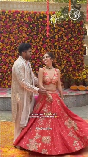 Bride Surprise Dance Performance for the Groom | Chaudhary Dance | Sangeet Dance | Couple Dance #fyp