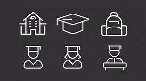 Study White Animation Set High School Stock Footage Video (100% Royalty-free) 1106307921 | Shutterstock